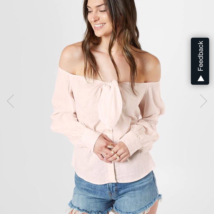 Free People Off The Shoulder Striped Linen